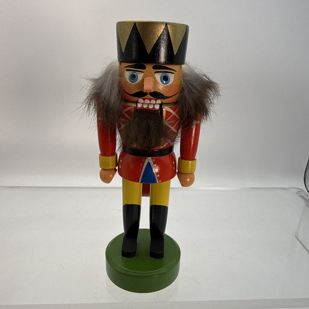 German Nutcracker Democratic Republic 8" VEB Hodrewa Rosenthal Wooden Original